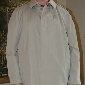 Oleg Cassini Tan Weather Ready Trench Coat  44 L